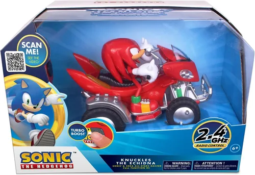Miniatura 2 de NKOK Sonic NKOK Knuckles ATV R/C (con luces), para edades de 6 años en adelante, permite a los niños fingir conducir y divertirse al mismo tiempo.
