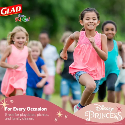 Miniatura 5 de Glad para Niños Cuencos de Papel para Aperitivos Disney Princess de 12 oz - La Magia Está en Todos Nosotros - Cuencos Desechables Duraderos