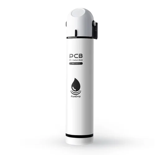 PureDrop PDR-16KPCB - Filtro de agua para debajo del fregadero para grifo del fregadero, sistema de filtración de agua compuesto de alta capacidad,