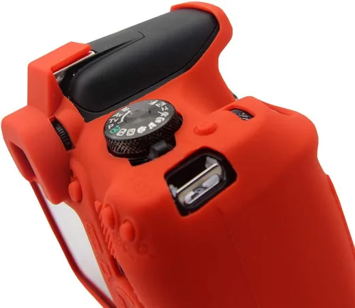 Miniatura 8 de Canon EOS Rebel T6 T7 T5 - Funda protectora de silicona suave antiarañazos para cámara réflex digital Canon EOS 1500D Rebel T7 / EOS 1300D Rebel T6