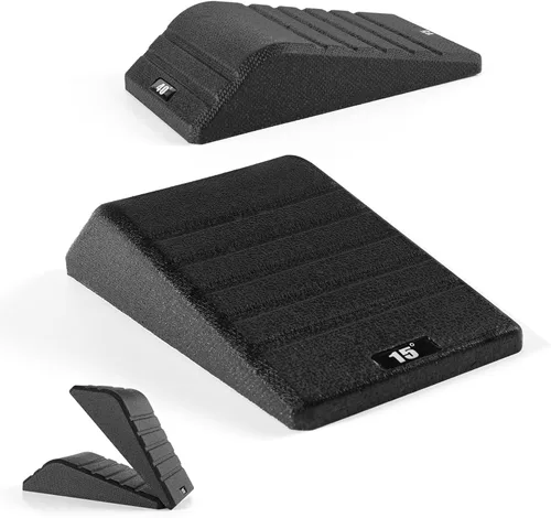 Bloque de Cuña para Sentadillas 2 Piezas Rampa Profesional Antideslizante - Capacidad de Peso de 550 LBS - Tabla Inclinada para Estiramiento de