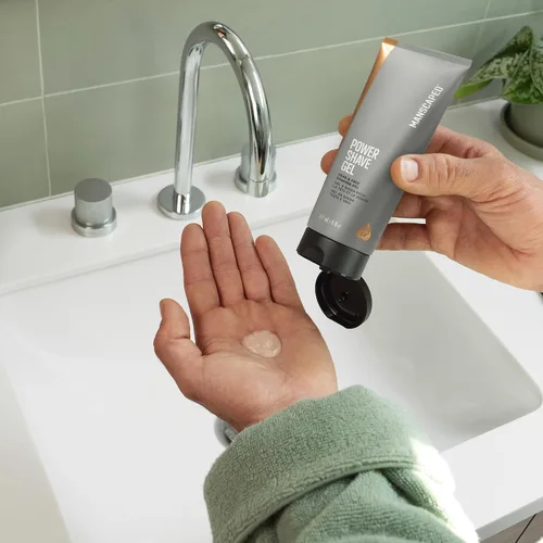 Miniatura 6 de MANSCAPED® The Plow® 2.0 & Power Shave Gel, paquete de afeitado facial para hombre con maquinilla de afeitar de seguridad de una sola hoja y gel
