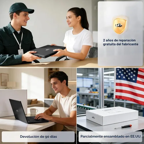 Miniatura 11 de NIMO Portátil para juegos ligeros de 15.6", 8 núcleos AMD Ryzen 7 Pro 6850U 32GB RAM 1TB SSD (Beat i7-1360P hasta 4.7GHz) Radeon 680M 100W Tipo-C