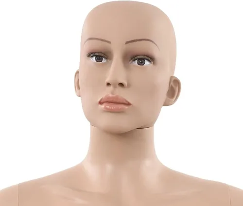 Miniatura 7 de Maniquí de forma de cuerpo de torso ajustable, soporte de trípode para vestido, exhibición de joyas, maniquí femenino sexy con base de vidrio