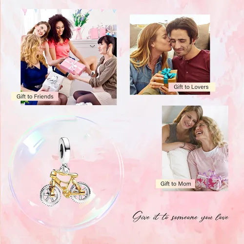 Miniatura 4 de Amufer S925 Charms for Women, compatible with Pandora Bracelets and Necklaces, Jewelry Gift