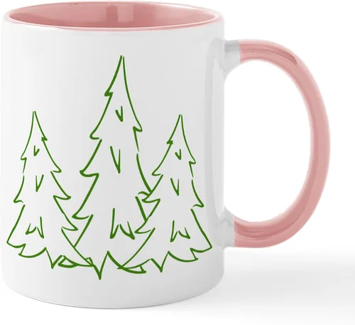 Miniatura 12 de CafePress Cardinal In Snowy Tree - Taza de café de cerámica (11 oz)