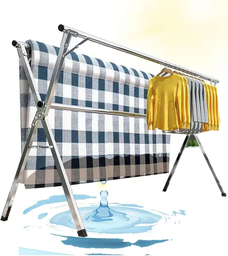 Estante de secado de ropa plegable para lavandería, estantes para lavandería, organizador de soporte de lavandería, estante de secadora de ropa al