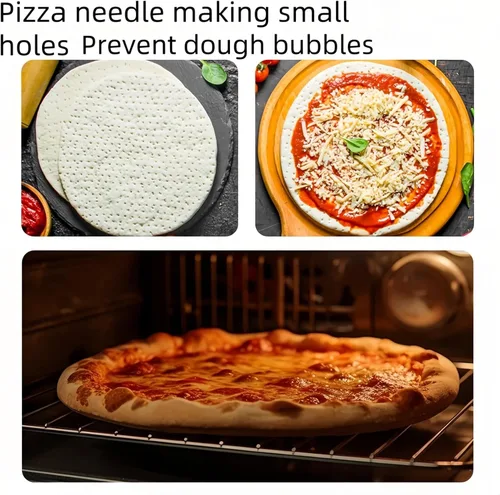Miniatura 7 de Docker de masa de pizza, Docker de masa, mata burbujas, ahorro de tiempo, rodillo de masa de pizza, amasador de masa, rodillo de pizza para el Rojo