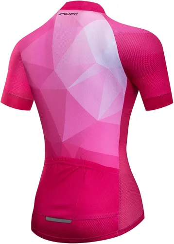 Miniatura 2 de Maillot de ciclismo para mujer, manga corta y babero de verano acolchado