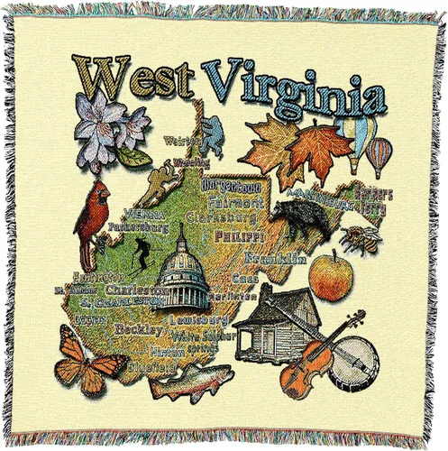 Miniatura 53 de Pure Country Weavers State of Alabama - Manta cuadrada para regalo, manta de tapiz tejida de algodón, fabricada en los Estados Unidos