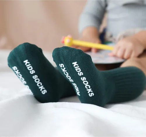 Miniatura 5 de VWU Baby Crew Socks with Grips Unisex Toddler Infant Kids Cotton tube Socks 0-5 Years
