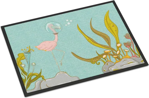 Miniatura 68 de Caroline's Treasures BB8537MAT - Felpudo de delfín bajo el agua de 18 x 27 pulgadas, tapete para puerta delantera interior y exterior, para entrada