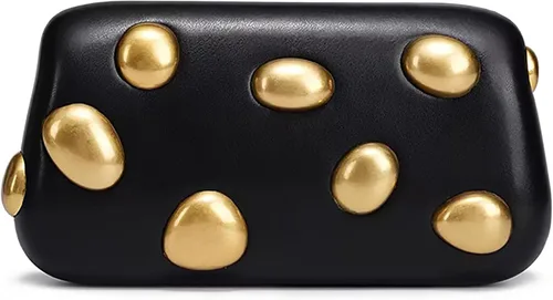 Miniatura 17 de Bolso de mano de piel sintética desmontable con cadena cruzada, bolso de noche, bolso de mano para mujer, formal, boda, fiesta, baile de graduación