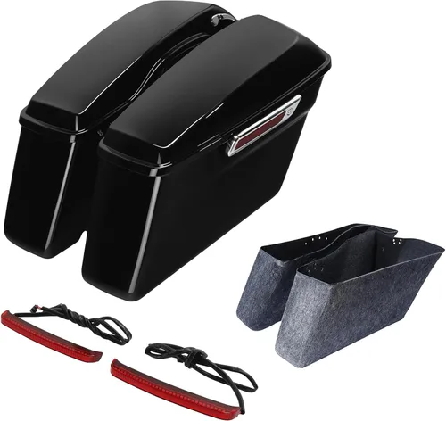 Miniatura 13 de TCT-MOTORPARTS - Alforjas rígidas con pestillo, color negro mate