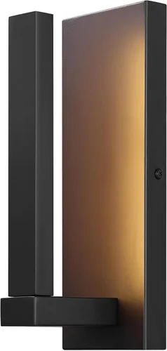 Miniatura 13 de Aplique de pared Globe Electric 60000022 para exterior con LED integrado de 11,5 W, negro mate, acento dorado, 400 lúmenes, 3000 Kelvin, 90 CRI