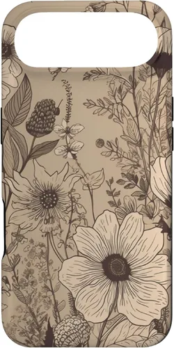 Miniatura 26 de Funda para iPhone 13 Pro Beige Tan Wildflower Floral Minimal Flower Boho