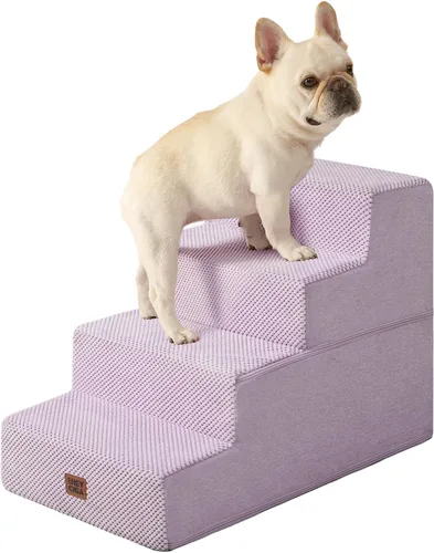 Miniatura 35 de EHEYCIGA Escaleras para perros pequeños de 13.5 pulgadas de alto, escalones para perros de 3 escalones para sofá y silla, escalones para mascotas