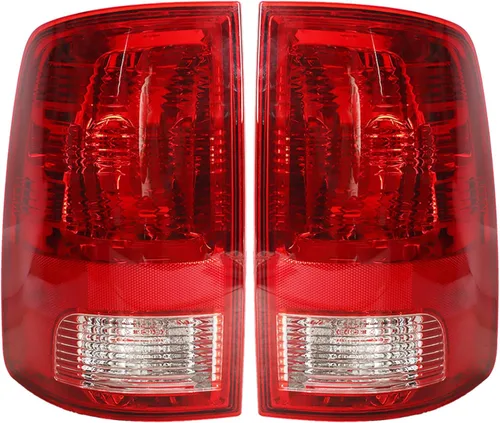 WFLNHB 1 par de luces traseras de repuesto para Ram 1500 2500 3500 2009-2018 Conjunto de lámpara de luz de freno trasera 55277415AF 55277414AF para