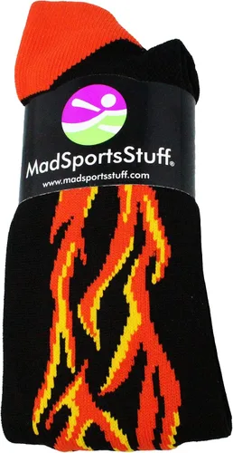 Miniatura 2 de MadSportsStuff Flame Soccer Style Over the Calf Athletic Socks (multiple colors)