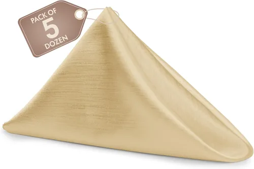 Miniatura 70 de Ultimate Textile -1 docena de servilletas reversibles Shantung Satin - Majestic - Servilletas de tela Majestic de 17 x 17 pulgadas, color marrón