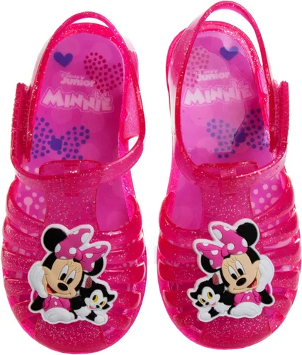 Miniatura 10 de Disney Sandalias de gelatina de personajes favoritos para niñas, sandalias de ballet de verano para playa (rosa/azul) (bebé/niño pequeño)