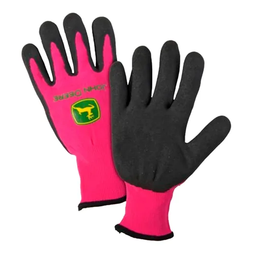 Miniatura 5 de John Deere JD00021 - Guantes de trabajo con palma de espuma de nitrilo para mujer, guantes ligeros con muñeca elástica, puño superior de banda