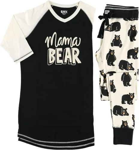 Miniatura 4 de Lazy One Conjuntos de pijama familiar a juego para adultos, niños y bebés (oso familiar)