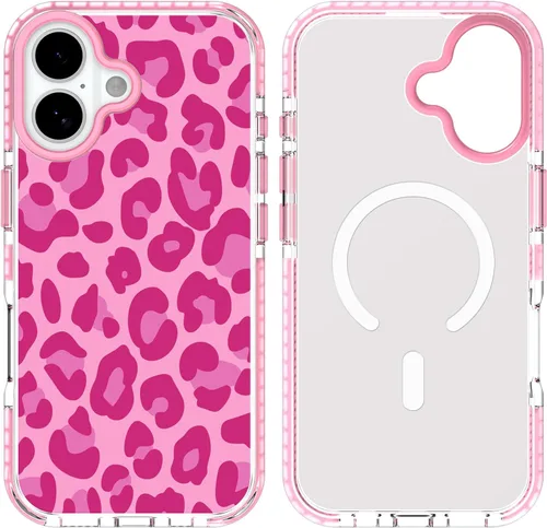 Miniatura 25 de SAKUULO Funda magnética para iPhone 11 Pro Max [Compatible con MagSafe] Patrón de Estampado de Leopardo Gris Claro Funda de Carga Inalámbrica