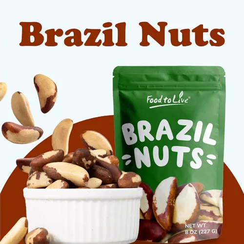 Miniatura 4 de Nueces de Brasil orgánicas Food to Live® (crudas, sin cáscara)