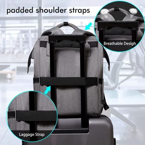 Miniatura 4 de Mochila de Enfermera Gatycallaty, Gris, Estándar