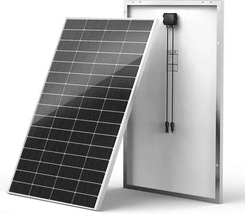 Miniatura 14 de HQST Panel solar monocristalino de 100 vatios y 12 V con conectores solares, módulo de alta eficiencia de energía fotovoltaica para carga