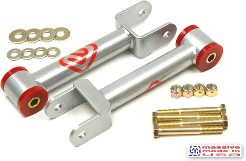 Miniatura 2 de Fabricado en Estados Unidos VICTORY SILVER COMPETITION SERIES Kit de brazo de control superior e inferior con soporte compatible con 68-72 GM A Body