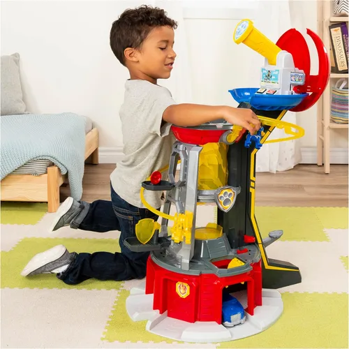 Miniatura 3 de Paw Patrol, Mighty Pups Super Paws Lookout Tower Playset con luces y sonidos, juguete para edades de 3 años en adelante