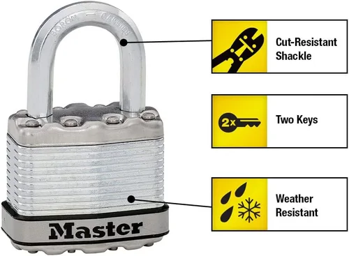 Miniatura 2 de Master Lock M1XD Magnum - Candado resistente con llave, 1 paquete