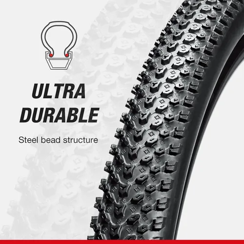 Miniatura 5 de Chao YANG Mountain Bike Tire Replacement Kit, 26"×1.95, Dual Compound 2C-MTB Tires, Featured with Double Tread Puncture Protection, for On or Off