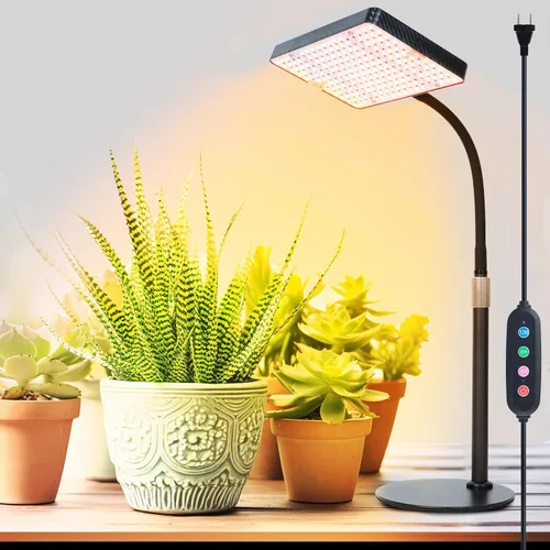 Miniatura 9 de Luces de cultivo de mesa de 25 vatios para plantas de interior, inicio de semillas, bonsái, 2500 lúmenes lo suficientemente brillantes como un