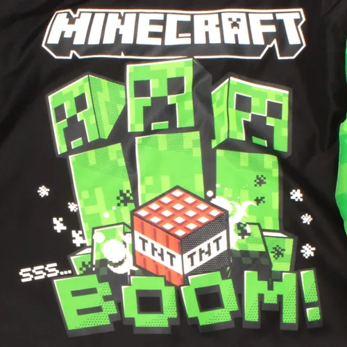 Miniatura 4 de Minecraft Chaqueta bomber para niños, chaqueta universitaria con estampado gráfico con cremallera para niños y niños pequeños