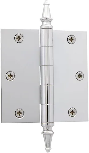 Miniatura 20 de Grandeur Hardware 824304 Bisagra residencial con punta de bellota de 3.5 pulgadas con esquinas de radio de 5/8 pulgadas en peltre antiguo