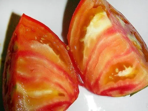 Miniatura 9 de Más de 30 semillas gigantes de tomate Mr. Stripey de 1-2 libras, sin OMG, bajas en ácido, indeterminadas, polinizadas abiertas, sabor rico