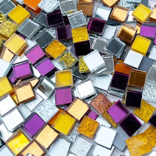 Miniatura 18 de LITMIND 1.1LB Azulejos de Mosaico de Cristal Irregular de Colores Surtidos - Perfectos para Manualidades Artísticas, Proyectos de Creación de Mezcla