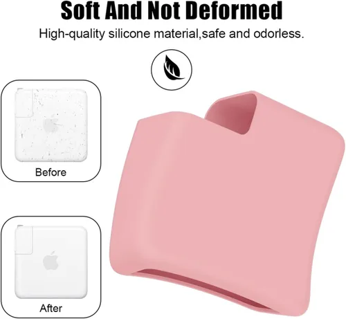 Miniatura 3 de Funda protectora de cargador de silicona suave de 67 W para MacBook Pro de 14 pulgadas 2024-2021 M3 A2918 A2992 M2 A2779 M1 A2442 Funda adaptador