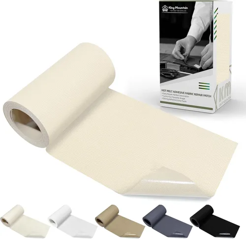 Miniatura 58 de KING MOUNTAIN Parche de lona para planchar, 3"×60", parche de reparación de tela de algodón 100% impermeable, utilizado para varios sofás, tiendas