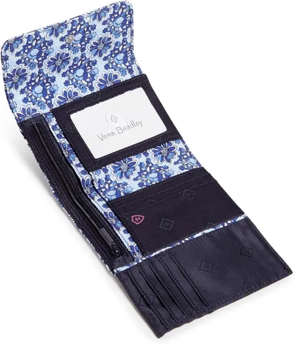Miniatura 2 de Vera Bradley Cartera compacta de algodón Riley con protección RFID