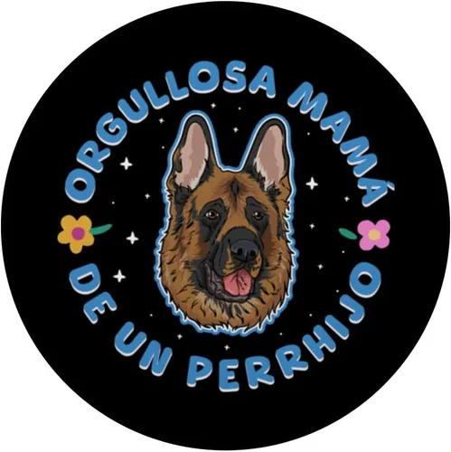 Miniatura 3 de Orgullosa mamá de un perrhijo. Versión Pastor Alemán PopSockets Adhesive PopGrip
