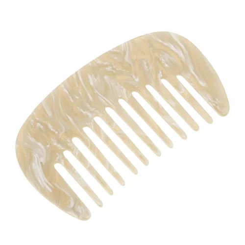 Miniatura 15 de VOCOSTE Peine para el cabello de dientes anchos, peine antiestático de tamaño de bolsillo para cabello grueso, rizado, cuidado del cabello, peine