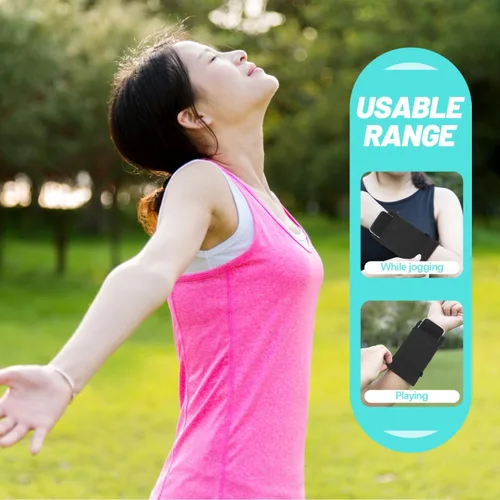 Miniatura 7 de UKCOCO Brazalete ajustable para teléfono deportivo para correr, soporte ligero para teléfono celular con bolsa de muñeca transpirable, accesorio