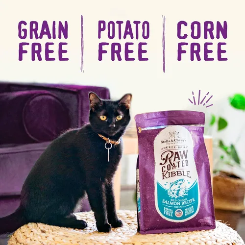 Miniatura 6 de Stella & Chewy's Comida para Gatos con Recubrimiento Crudo – Croquetas Altas en Proteínas, Sin Granos con Pollo Sin Jaulas – Apoyo Digestivo Premium
