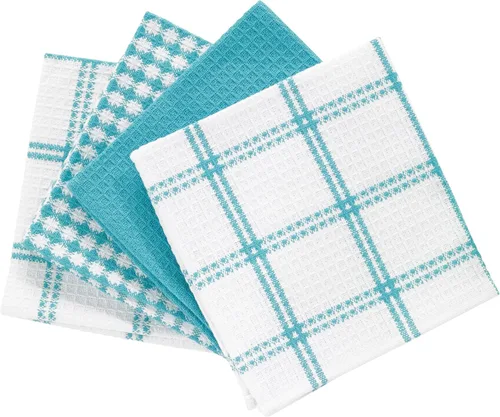 Miniatura 2 de T-Fal Paños de Cocina Premium con Textura de Waffle: Altamente Absorbentes, Súper Suaves y Duraderos - 100% Algodón, 12"x13" Toalla Plana con Brisa