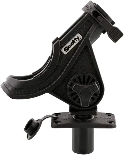 Miniatura 2 de Scotty Baitcaster/Spinning Rod Holder Negro con 244 Flush Deck Mount, Pequeño (0281-BK) accesorios de ciclismo-electrónica