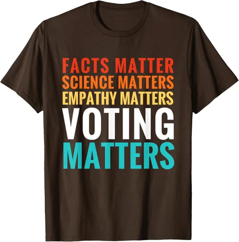 Miniatura 7 de Facts Matter Science Matters Voting Matters - Camiseta demócrata liberal, Negro, S
